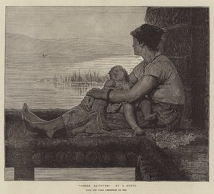 Femme Lacustre, de la Exposición de París de 1874 de Albert Anker